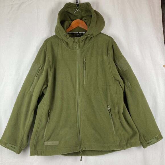 Baerskin Hoodie Jacket FEM 2XL Green Fleece Tactical Utility Outdoor Adventures - Picture 1 of 10